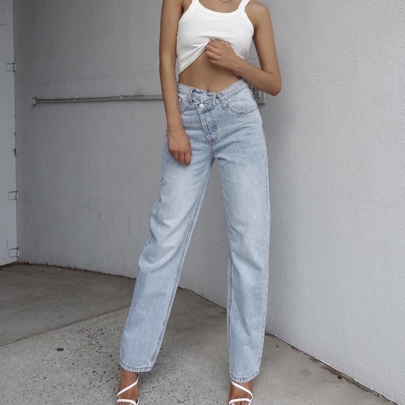 Princess Polly Denim - Asymmetric Jeans Princess Polly